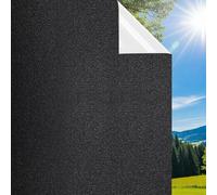 DIFIT Film Fenetre Anti Regard, Film Occultant Fenêtre Noir 44.3 × 200 cm, Films Électrostatiques sans Colle, Anti-UV, Films Opaque Fenetre pour Vitre, Maison, Chambre et Bureau (Noir Et Blanc)