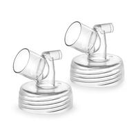 DIFKING Lot de 2 connecteurs à large bouche compatibles avec pompe Spectra S1 Spectra S2 ; compatible avec Medela PersonalFit Shield, Pumpin Pal Shield, bride Lansinoh, Maymom MyFit Shields, MyFit