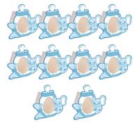 DIFLAX 10 Pièces Boite Dragees Bapteme, Ballotin, Boite Bleu, Bonbonnière, Baby Shower, Gender Reveal, Éléphant Motif pour Baptême, Baby Shower, Révélation de Genre