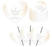 DIFLAX 100 Pièces Étiquettes Cierges Magique, Décoration Cierges, Étiquettes de Mariage, Cartes, Fête, Invités, Pour Décoration Fête Mariage Party Mariés Ouverture du bal Étiquettes(2)