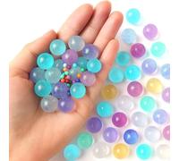 DIFLAX 100g Paillettes Perle d'eau, Perles en Gel, Billes Hydrogel Water Beads pour Remplissage de Vase Perles Flottantes Fabrication de Bougies Centre Table de Mariage Arrangement (Multicolore)