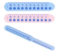 DIFLAX 2 Pièces 20cm Règle de papeterie: RèGle MathéMatiques DéComposition Enfant, Outil d'apprentissage de l'addition et de la soustraction mathématiques, Outils mathématiques pour enfants