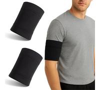 DIFLAX 2 Pièces Brassard Protection Capteur Diabète, Brassard Sensor Diabète, Brassard pour Capteur, Brassard Universel, Adapté pour Libre1/2/3, G6/G7, GCM Sensoren, pour Sport, la Natation(Noir XXL)
