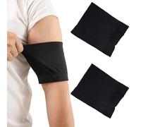 DIFLAX 2 Pièces Brassard Protection Capteur Diabète, Brassard Sensor Diabète, Brassard pour Capteur, Brassard Universel, Adapté pour Libre1/2/3, G6/G7, GCM Sensoren, pour Sport, la Natation(Noir M)