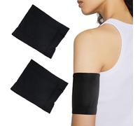 DIFLAX 2 Pièces Brassard Protection Capteur Diabète, Brassard Sensor Diabète, Brassard pour Capteur, Brassard Universel, Adapté pour Libre1/2/3, G6/G7, GCM Sensoren, pour Sport, la Natation(Noir S)