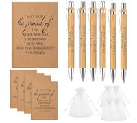 DIFLAX 5 Pièces Cadeau pour Collègue, Cadeau d’Appréciation pour Collègue, Cadeau de Départ pour Collègue, Cadeau Collegue de Travail, Stylo à Bille, Carnet de Notes, Cadeau de Retraite