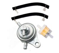 DIFLAX Robinet Essence, Valve Sous Vide, Robinet Essence 6mm, Robinet Carburant, 3-Ports Soupape, Adapté pour GY6 50cc-150cc, Moto, Tondeuse, Durable