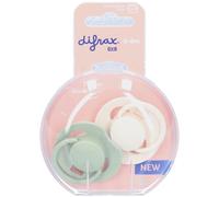 Difrax Dynamic Fopspeen 0-6M Prime Coco/Pistachio Sucette(S) 2 pc(s)