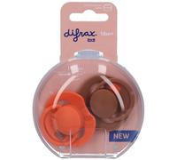Difrax Dynamic Fopspeen 18M+ Prime Granola/Orange Sucette(S) 2 pc(s)