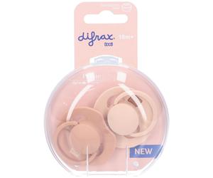 Difrax Dynamic Pacifier 18M+ Prime Nude/Blush Sucette(S) 2 pc(s)