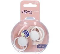 Difrax Dynamic Sucette 6-18m Prime Glow ivoire/bleu Sucette(S) 2 pc(s)