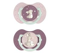 Difrax Sucette Dynamic Nuit&Jour Girl 6-18 mois 2 pièces