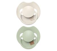 Difrax Sucette dynamique LOVI 0–6 mois – Sans BPA, silicones – Rose clair/Vert clair, 2 pièces