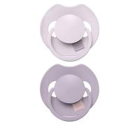 Difrax – Sucette dynamique LOVI Prime – 0–6 mois, sans BPA, 2 pièces Rose clair & Violet