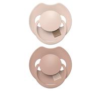 Difrax LOVI Sucette Dynamique 0 à 6 Mois - Beige & Marron - 2 Pièces - Facile à Accepter, Sans BPA, Silicones de haute qualité et durables