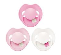 Difrax LOVI Sucette Dynamique - 0 à 6 Mois - Prime Tutti Frutti - Rose - 3 Pièces - Facile à Accepter, Sans BPA, Silicone de Haute Qualité et Durable