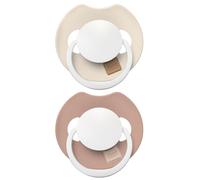 Difrax Prime Dynamic Prime Glow Sucette 6-18 Mois Ivory/Blush 2 Pièces