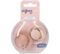 Difrax LOVI Sucette Dynamique 6 à 18 Mois - Beige & Marron - 2 Pièces - Facile à Accepter, Sans BPA, Silicones de haute qualité et durables