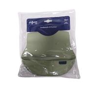 Difrax – Bavoir en silicone LOVI – Ergonomique récupérateur – Vert TU