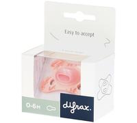 Difrax Sucette 0-6M Natural Fit pour Nouveau-né - Feuilles rose Sucette(S) 1 pc(s)