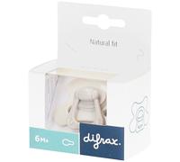 Difrax Sucette 6M+ Natural Fit - Pour Bébé Dès 6 Mois avec Tétine Confort - Gris-Agathe Sucette(S) 1 pc(s)