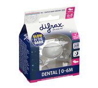 Difrax Sucette Dental 0-6 Mois Sheepy Nina Nuit 1 Pièce
