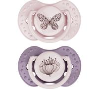DIFRAX Tétine Dynamic Botanic Rose - Violet 18 mois et + Sucette(S) 2 pc(s)