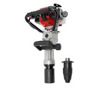 DIFU Piquet à essence | Moteur 2 temps à essence T | Tête de pieu de clôture de 55 mm et 70 mm | 32,7 cm 25-50 J pour bois, horticulture, clôture, construction | 7000 tr/min