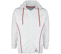 Difuzed Assassins Creed Sweat à Capuche Technique pour Homme et garçon Mixte Enfant, Blanc, S