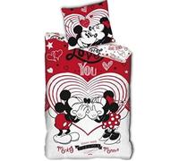 Difuzed Aymax Minnie Disney Parure de Lit - Housse de Couette 1 Place, Cranberry, Extra Large AYMAX S.P.R.L