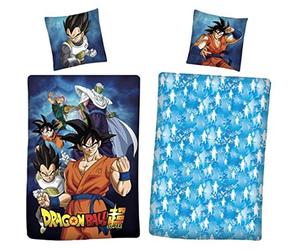 Difuzed AYMAX S.P.R.L. Dragonball Super Parure de lit en Coton avec Housse de Couette 140 x 200 cm et taie d'oreiller 65 x 65 cm NI-006DBS-DV Taille Unique