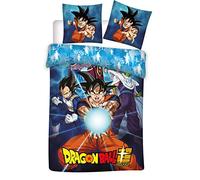 Difuzed AYMAX S.P.R.L. Dragonball Super Parure de lit Réversible - Housse de Couette 140x200 cm + Taie 63x63 cm