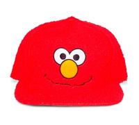 Difuzed Casquette Snapback Elmo - Homme et Unisex - Rouge - Streetwear - Taille Unique - Réglable - Dessin Animé - Chapeau de Baseball - Polyester - Émission de Télévision - Été - Enfant