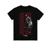Difuzed – T-shirt homme manches courtes – Demon's Souls You Died Knight – S noir