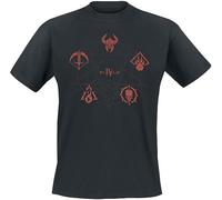 Difuzed Diablo Diablo 4 - Icônes des Classes Homme T-Shirt Manches Courtes Noir L