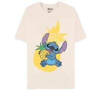 Difuzed Disney Lilo & Stitch - Pineapple Stitch Tee-Shirt Encolure Torsadée Manche Courte Coton - 2xl