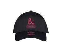 Difuzed Donjons & Dragons - Logo - Casquette réglable pour Homme, Noir, Taille Unique