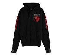 Difuzed Game of Thrones GOT House of The Dragon Sweat à Capuche zippé pour Homme et garçon, Ensemble Noir, M