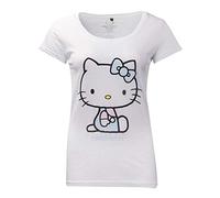 Difuzed Hello Kitty Ladies T-Shirt Embroidery Details Size L Sanrio Shirts