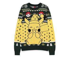Difuzed Jersey Christmas Jumper Pikachu Pokemon