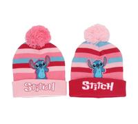 Difuzed Lilo & Stitch Lot de 2 chapeaux avec PON PON pour Filles (Rose et Fuchsia), rose, taille unique