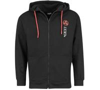 Naruto Shippuden - Kakashi Homme Sweat-Shirt zippé à Capuche Noir S