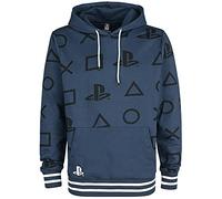 Difuzed PlayStation AOP Icons Sweat à Capuche pour Homme XL, Bleu, S
