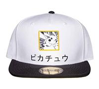difuzed Pokemon Casquette De Baseball Pikachu Japanese Logo Nouveau Officiel Blanc