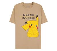 Difuzed Pokemon Pikachu Graphic Logo T Shirt S Beige