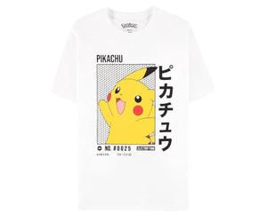 Difuzed Pokemon Pikachu Japanese Logo T Shirt Size XL