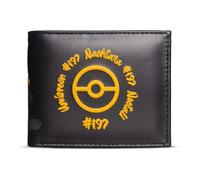 Difuzed Pokémon Portefeuille Umbreon, Bifold Wallet, Noir et Jaune, Noir et jaune.