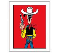 Difuzed Poster Affiche Offset Lucky Luke, prêt à Tirer (40x60cm) - WALL ART - Art - poster - Salle de séjour, Chambre à coucher