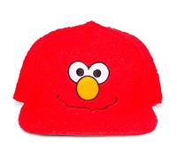 Difuzed Casquette Snapback Elmo - Homme et Unisex - Rouge - Streetwear - Taille Unique - Réglable - Dessin Animé - Chapeau de Baseball - Polyester - Émission de Télévision - Été - Enfant