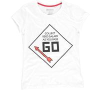 Difuzed - T-Shirt Homme - Monopoly » Aller « (Blanc) Chemise Blanc